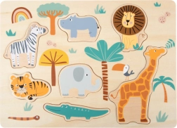 Houten inlegpuzzel safari small foot