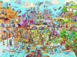 Puzzel 1500 stukjes Hollyworld