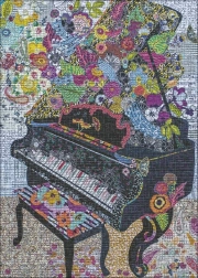 Puzzle HEYE Quilt Art: Piano 1000 stukjes