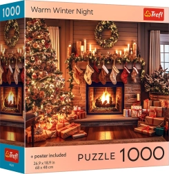 Puzzle Warme winternacht 1000 stukjes TREFL