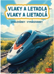 Kleurboek treinen en vliegtuigen 20 × 27,5 cm