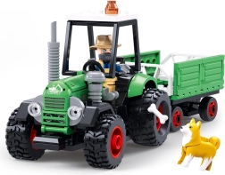 Sluban Metropolis tractor met aanhanger