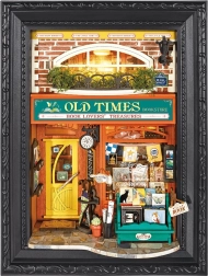 RoboTime 3D houten bouwpakket in lijst Boekhandel Old Times