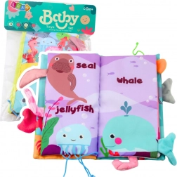 Zachte sensorische boekje Zee dieren met knisperende pagina’s en piepertje