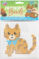 Strijkkralen met kattenmotief