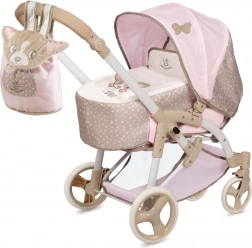 Opvouwbare 3-in-1 poppenwagen met draagtas DIDI, 75 cm