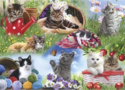 GIBSONS Puzzel We leggen samen: Katten 12 stukjes