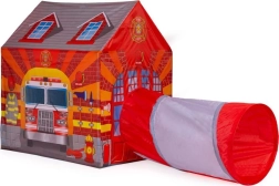 Brandweerhuisje IPLAY kinderspeeltent met tunnel