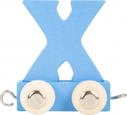 Houten treintje – kleurrijk alfabet, letter X small foot