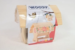 WOODYLAND Houten vogelvoederhuisje om te beschilderen