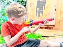 Schuimpistool SPORTO Spy met schieten om de hoek