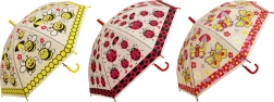 Kinderparaplu insecten 50 cm – lieveheersbeestje, bij, vlinder