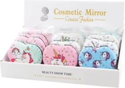 Zakspiegeltje in hartvorm met eenhoornmotief