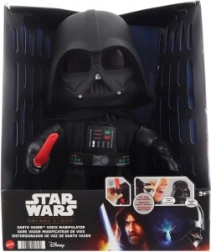 Star Wars knuffel Darth Vader met lichtgevend zwaard en stemvervormer 27 cm