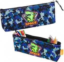 Pennenzak Space Dino blauw 20x8 cm