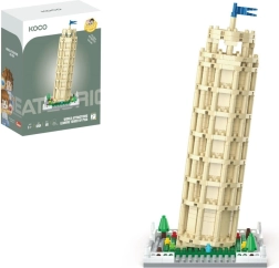 Bouwpakket KOCO scheve toren van Pisa mini, kunststof, 548 stukjes