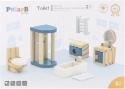 Viga PolarB houten meubelset voor poppenhuis – badkamer