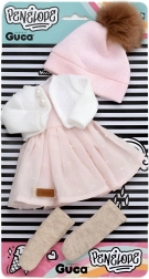 Kledingset voor pop PENELOPE 34 cm – set van 5 delen