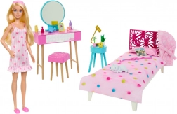 Barbie – slaapkamer set met pop