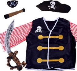 Kinder piratenkostuum met zwaard en accessoires