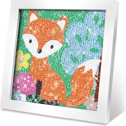creatieve set schilderij met steentjes vos 17 cm