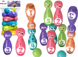 Set kegels met vrolijke gezichten