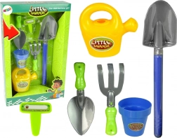 Kindertuinset met emmer, schep en gieter