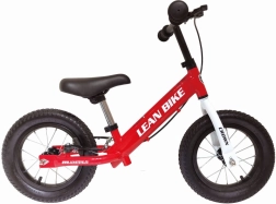 Kinderloopfiets Crown rood met opblaasbare wielen