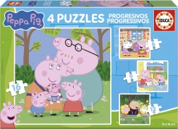 Puzzel PEPPA PIG 4-in-1 (6–16 stukjes) EDUCA