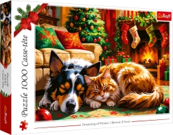 Puzzle Dromen over Kerst 1000 stukjes TREFL