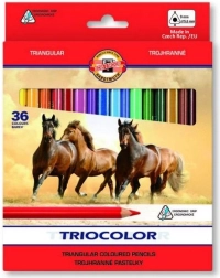 Driehoekige kleurpotloden KOH-I-NOOR TRIOCOLOR, 36 stuks