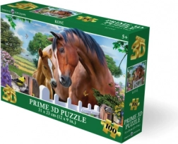 3D-puzzel – paarden, 100 stukjes
