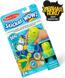 Sticker Wow - Boek en stempel met stickers - Zeeschildpad