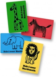 Kneedgum KOH-I-NOOR Afrika, 1 st. (mix motieven)