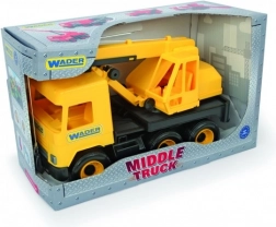 Kunststof hijskraan Middle Truck 40 cm, geel – WADER