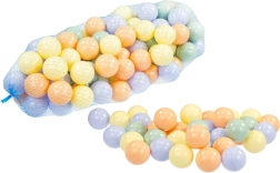 Gekleurde plastic ballen voor het kinderbadje - 100 stuks