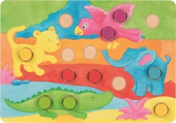 Inlegspel met dobbelsteen Kleuren GOKI