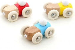 Vilac houten mini autootje geel