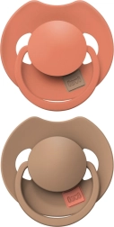 LOVI PRIME siliconen dynamische speen 18m+ Granola/Orange, 2 stuks