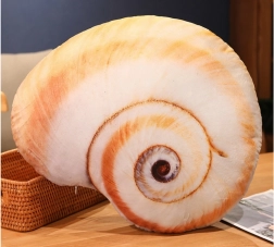 Pluchen speelgoed schelp - kussen 50 x 40 cm