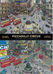 Puzzel Piccadilly Circus door de decennia heen 1000 stukjes GIBSONS