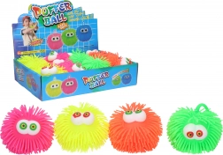 Knijpbare knipperende bal 10 cm