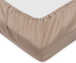 Katoenen hoeslaken voor ledikant 120×60 cm cappuccino New Baby