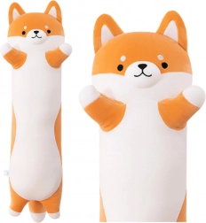 Pluchen shiba-hond – langwerpig kussenknuffel 60 cm