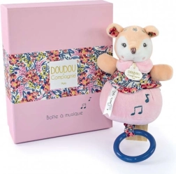 Cadeauset DOUDOU – pluchen hertje met melodie 20 cm