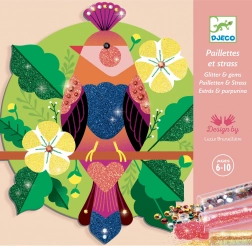 Djeco Paradisio – creatieve set met glitter en steentjes