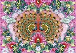 Legpuzzel Indiase pauwen 1500 stukjes