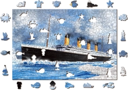 WOODEN CITY houten puzzel Titanic 2-in-1, 505 stukjes EKO