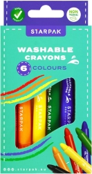 Afwasbare waskrijtjes – set van 6 stuks