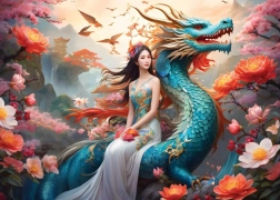 Puzzel Blauwe Draak 500 Stukken